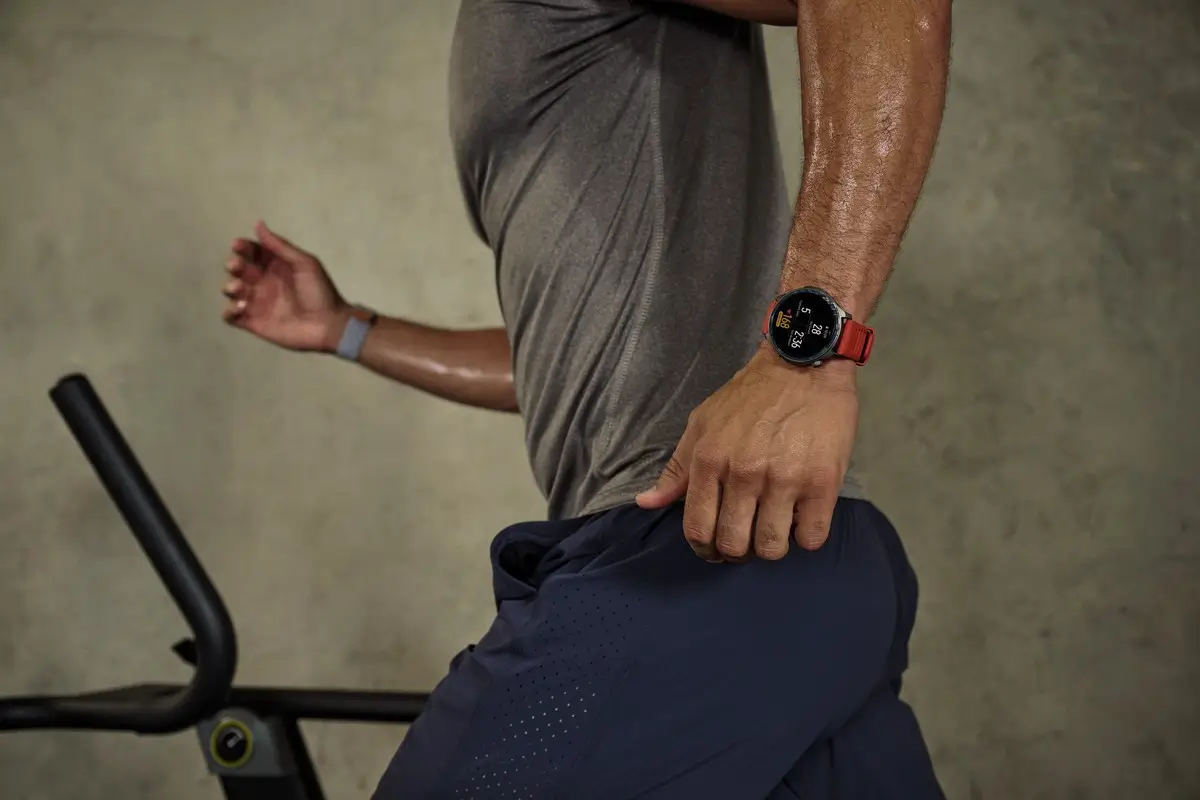 Amazfit Helio Strap im Einsatz