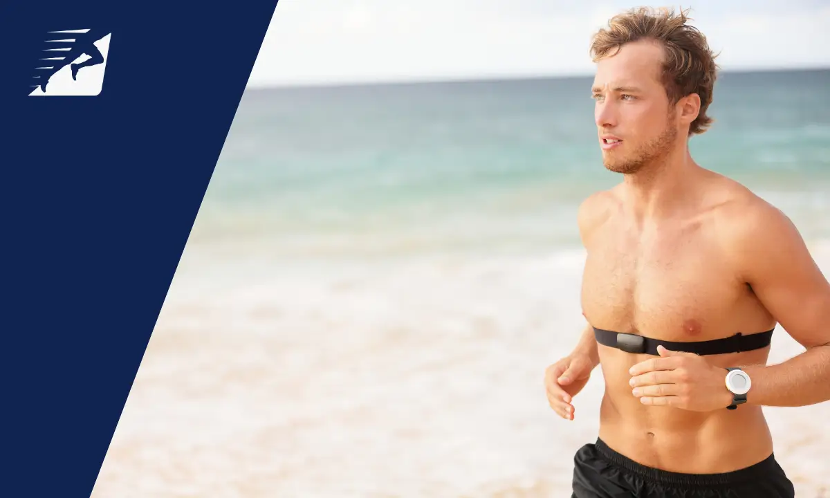 man running on beach