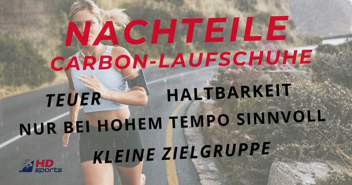 Nachteile von Carbon-Laufschuhe