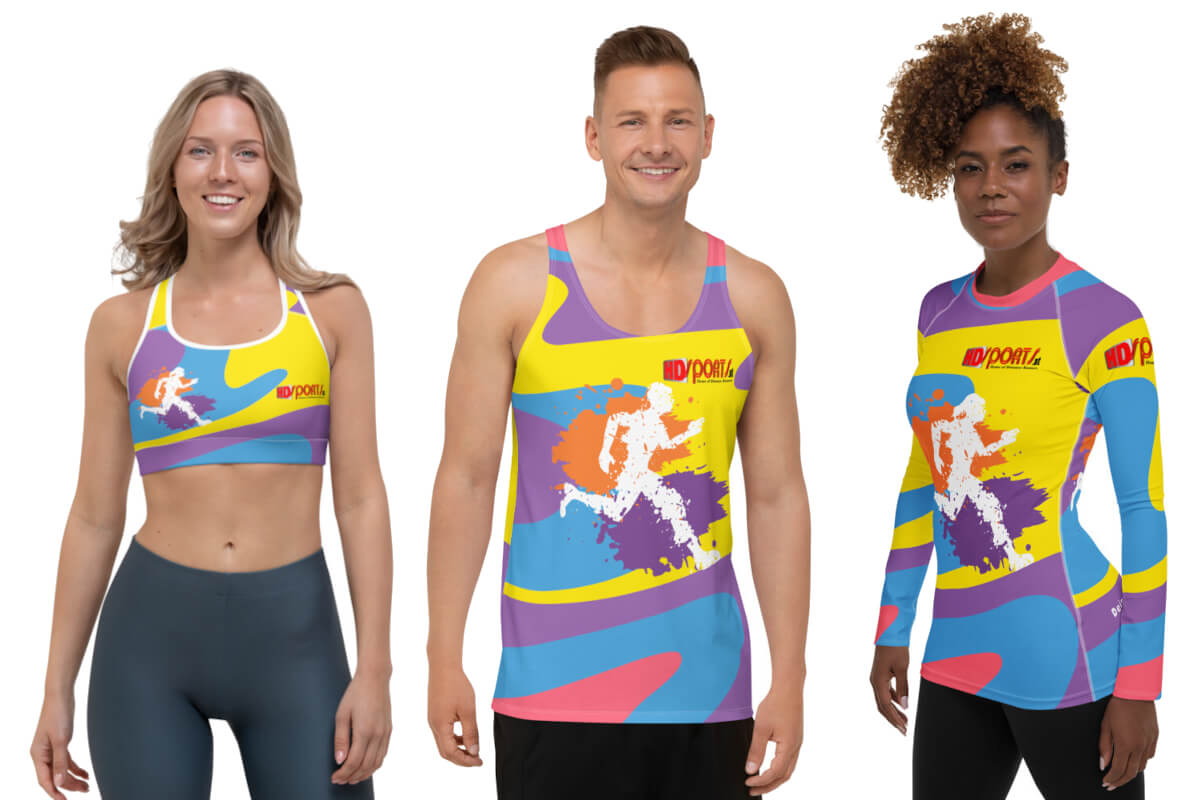 3 Läufer mit Sportbekleidung