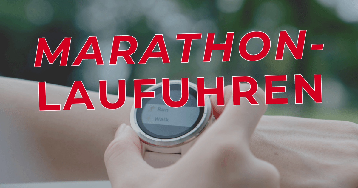 Laufuhr für den Marathon