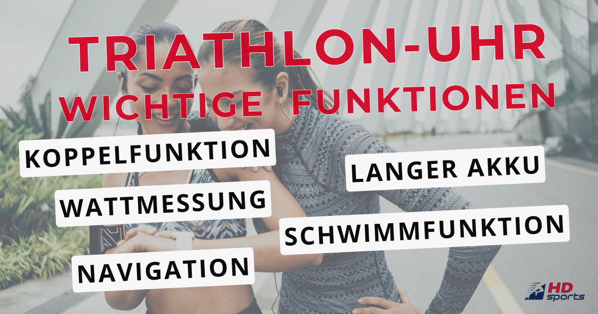 Wichtige Funktionen von Triathlonuhren