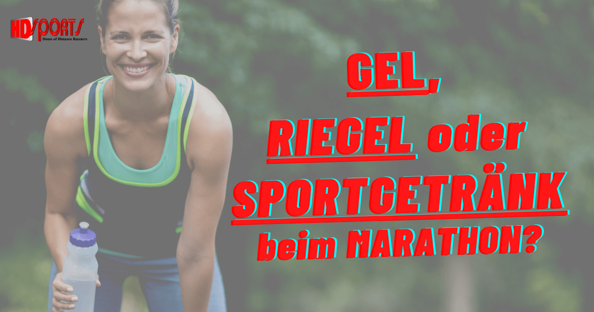 Energiegel, Energieriegel oder isotonisches Sportgetränk beim Marathon?