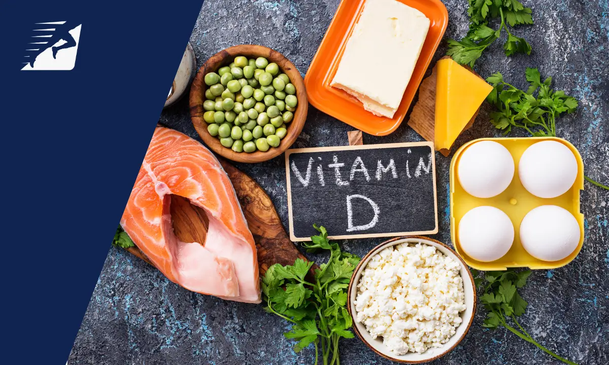 Verschiedene Lebensmittel mit Vitamin D