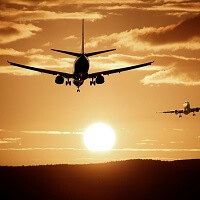 Zu großen Sportveranstaltungen fliegen