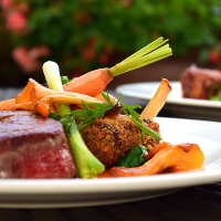 Gehe es beim Essen gemütlich an!