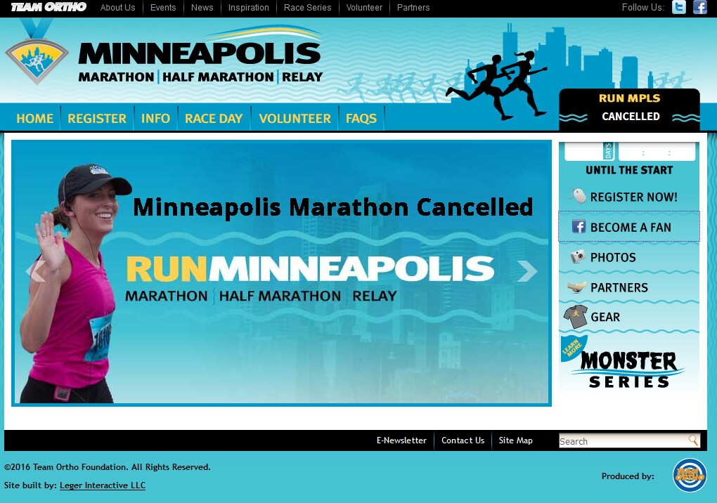 Unverständlich: Erst 10 Tage vor dem Marathon wird das Event abgesagt.