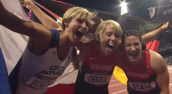 Spotakova Obergfoell Stahl Slide Speerlondon2012