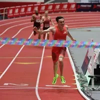 Josh Hoey bei seinem 800-Meter-Weltrekord in Boston