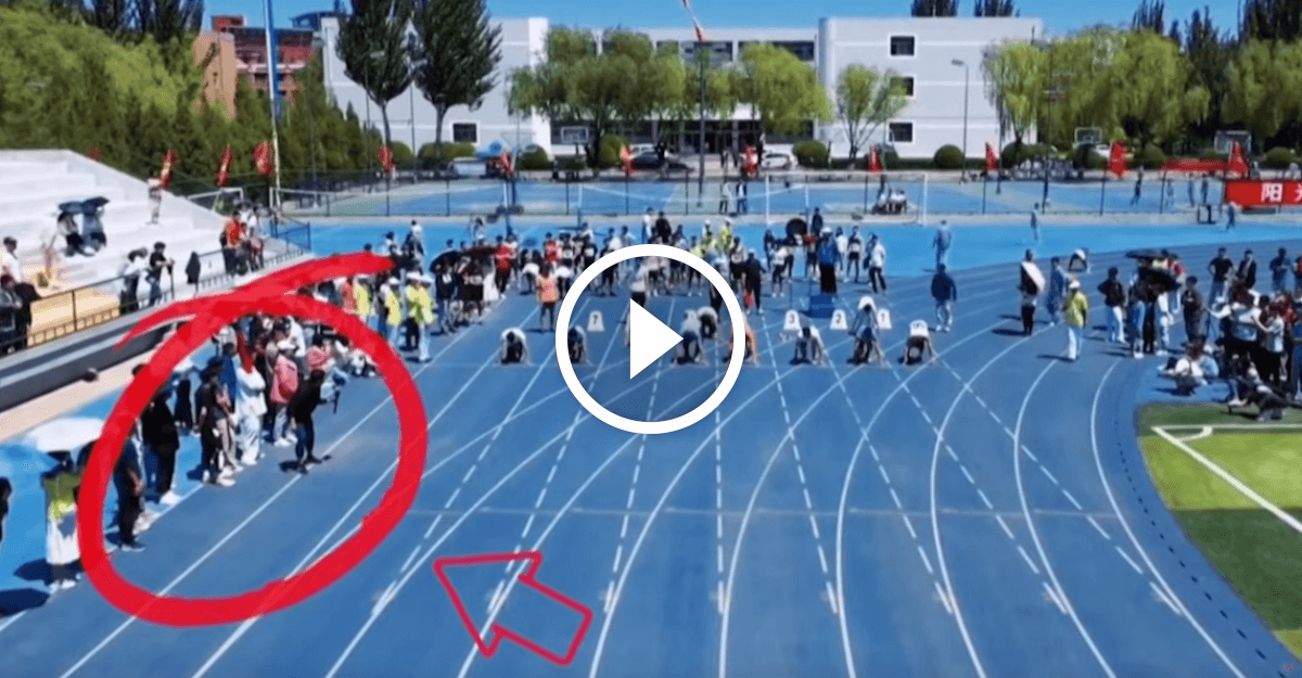 VIDEO: Kameramann läuft Sprintern davon!