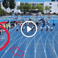 VIDEO: Kameramann läuft Sprintern davon!