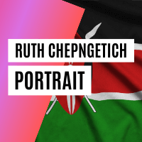 Halbmarathon-Weltrekordhalterin Ruth Chepngetich im Portrait