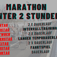Wie trainiert man für einen Marathon unter 2 Stunden?