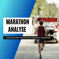 Marathon-Durchschnittszeiten bei Frauen und Männern