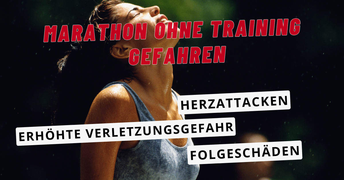 Marathon ohne Training: Gefahren