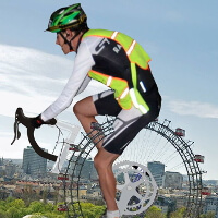 10 Stunden Radfahren im Riesenrad