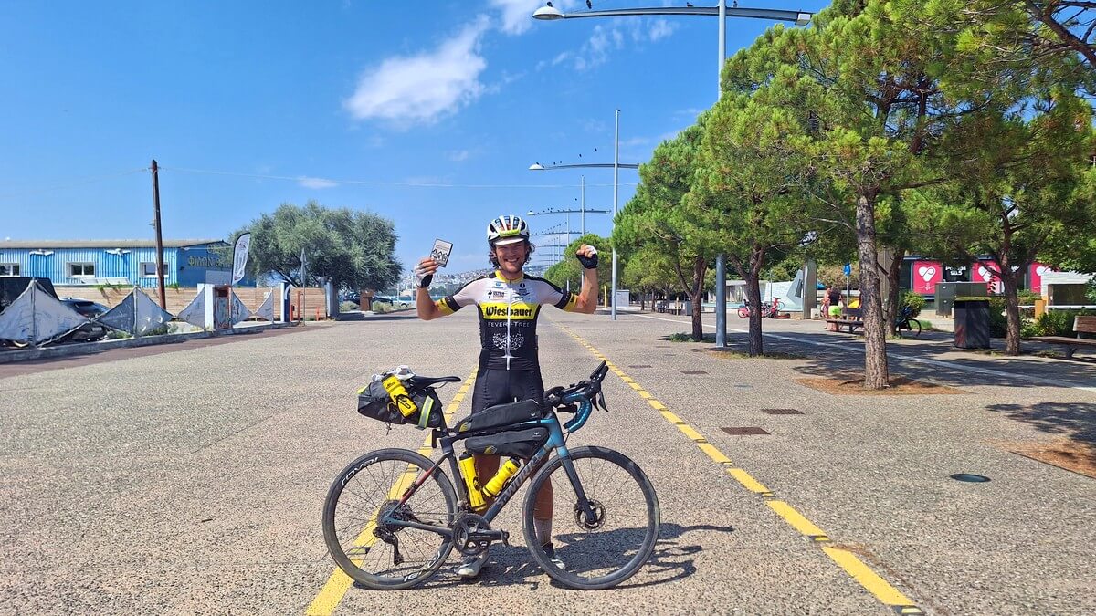 Christoph Strasser beim Transcontinental Race