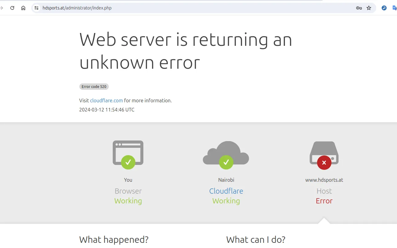 Cloudflare blockierte mich mehrmals, ein Mal war ich sogar mehr als 24 Stunden von meiner eigenen Seite ausgeschlossen.