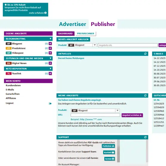 Screenshot SeedingUp