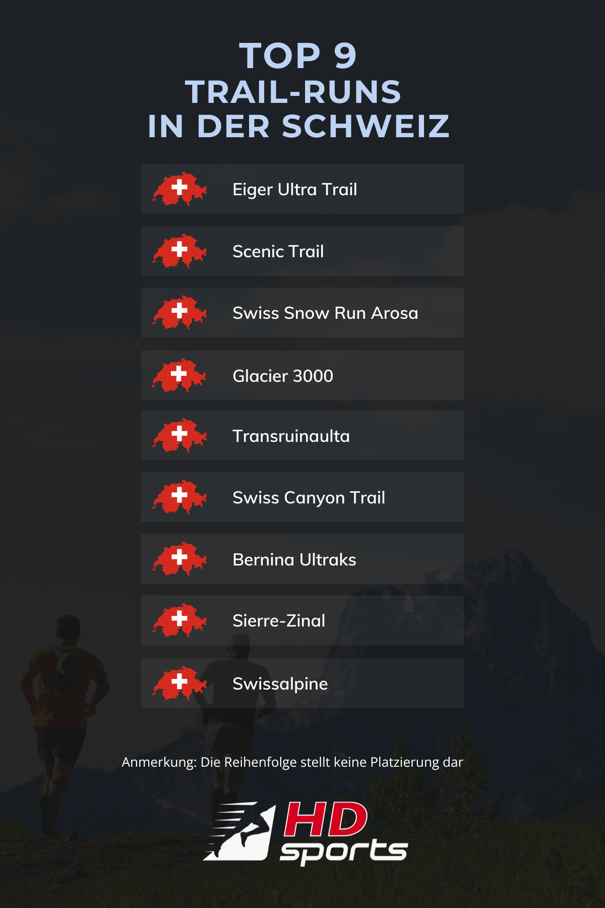 Die schönsten Trailläufe in der Schweiz