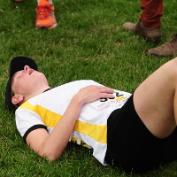 Erschöpfter Läufer