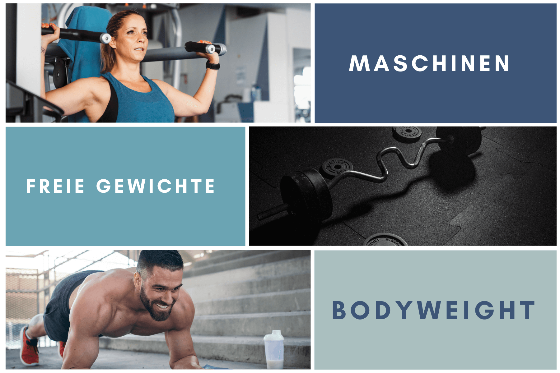 Krafttraining freie Gewichte vs. Maschinen