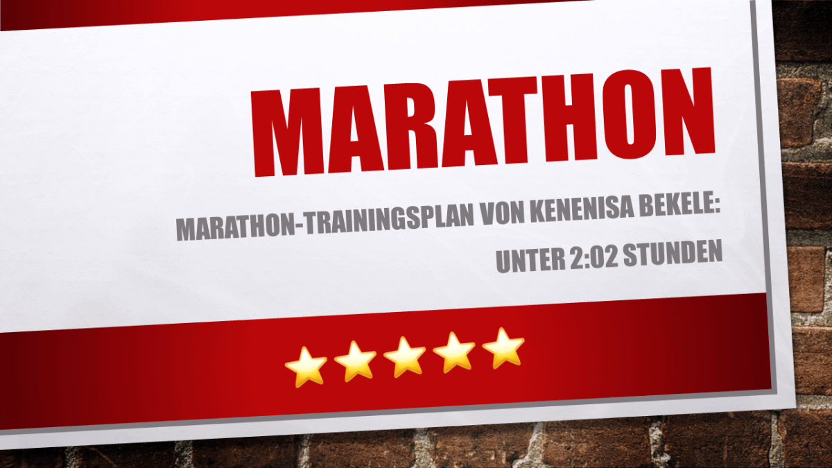 Trainingsplan Kenenisa Bekele (2:01:41 Stunden) ➤ Berlin Marathon