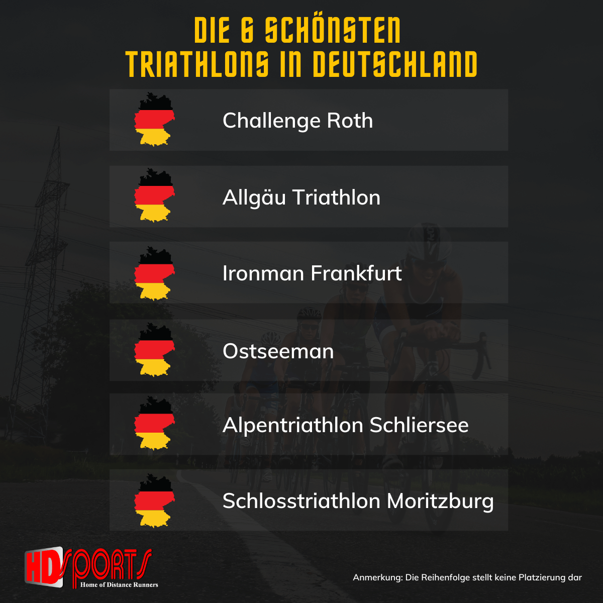 Die schönsten Triathons in Deutschland