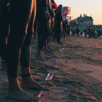 Eva Wutti in Barcelona auf dem Podest