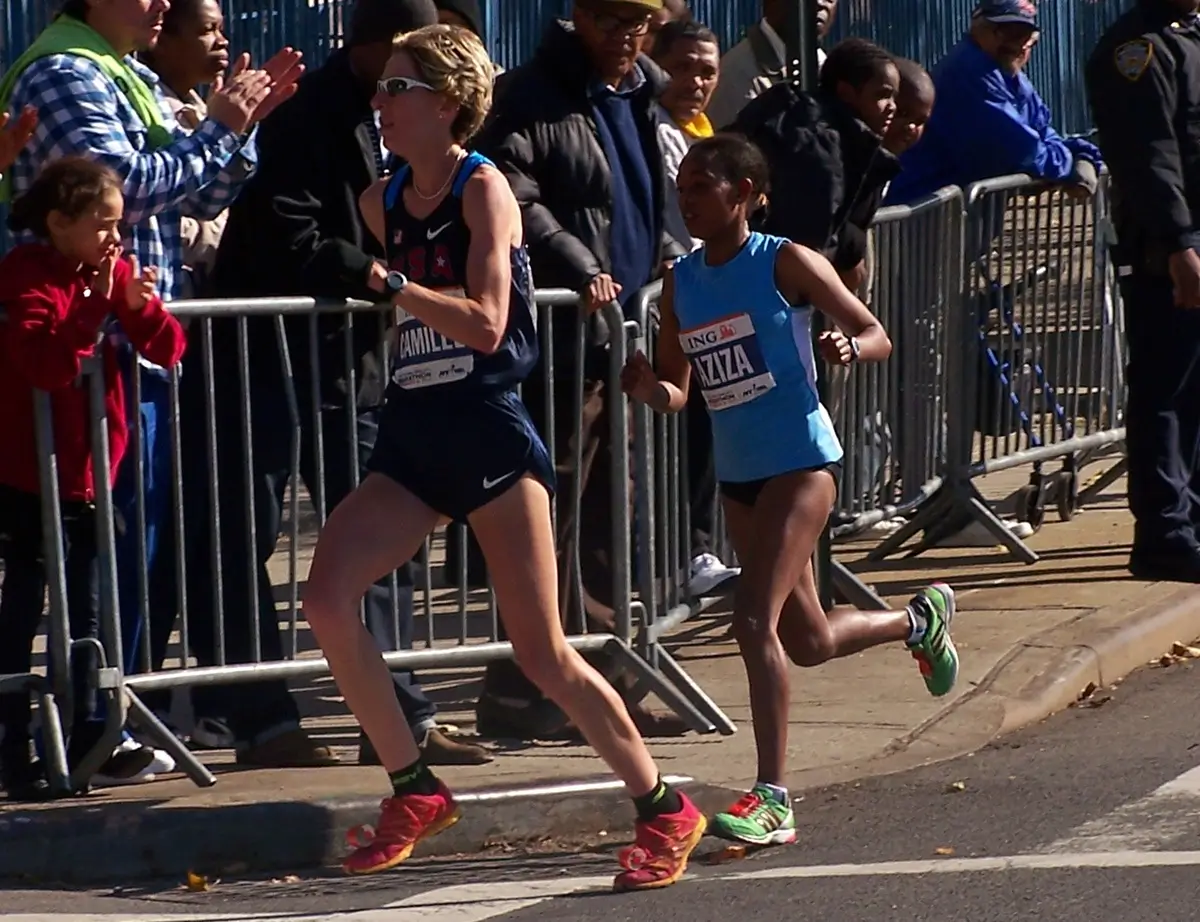 Camille Herron beim New York City Marathon