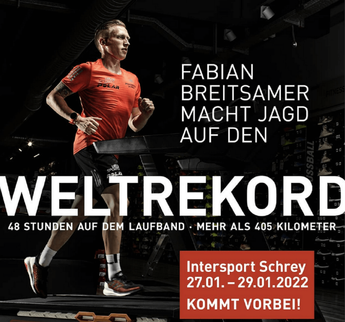 Fabian Breitsamer Laufband-Weltrekord