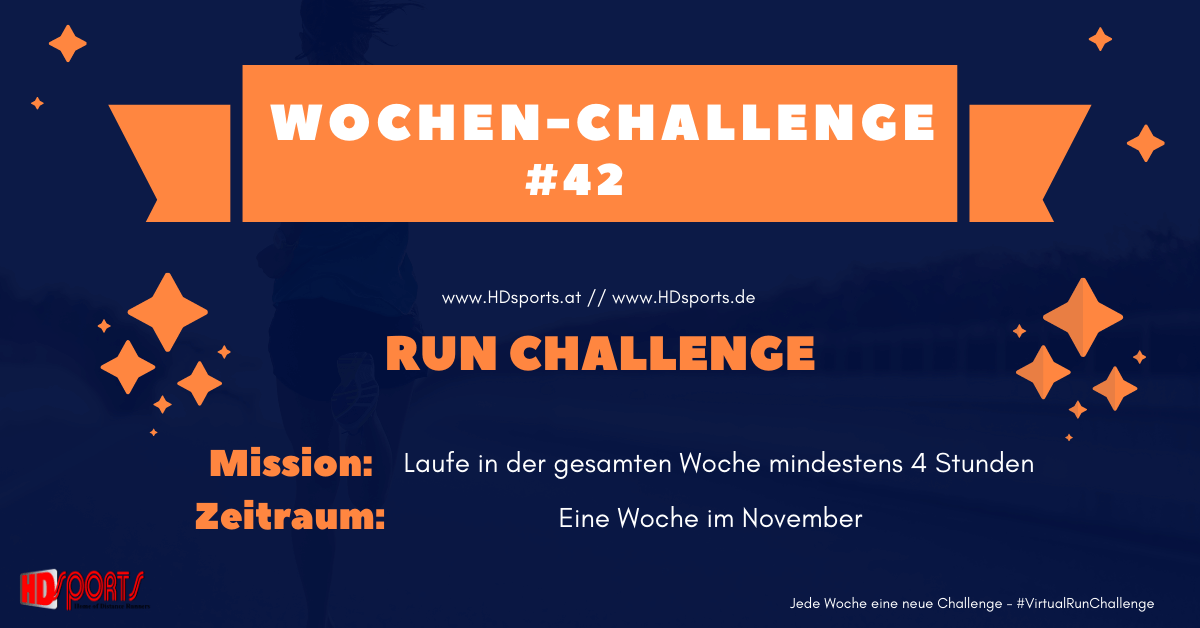 Lauf Challenge November - Wochen Aufgabe