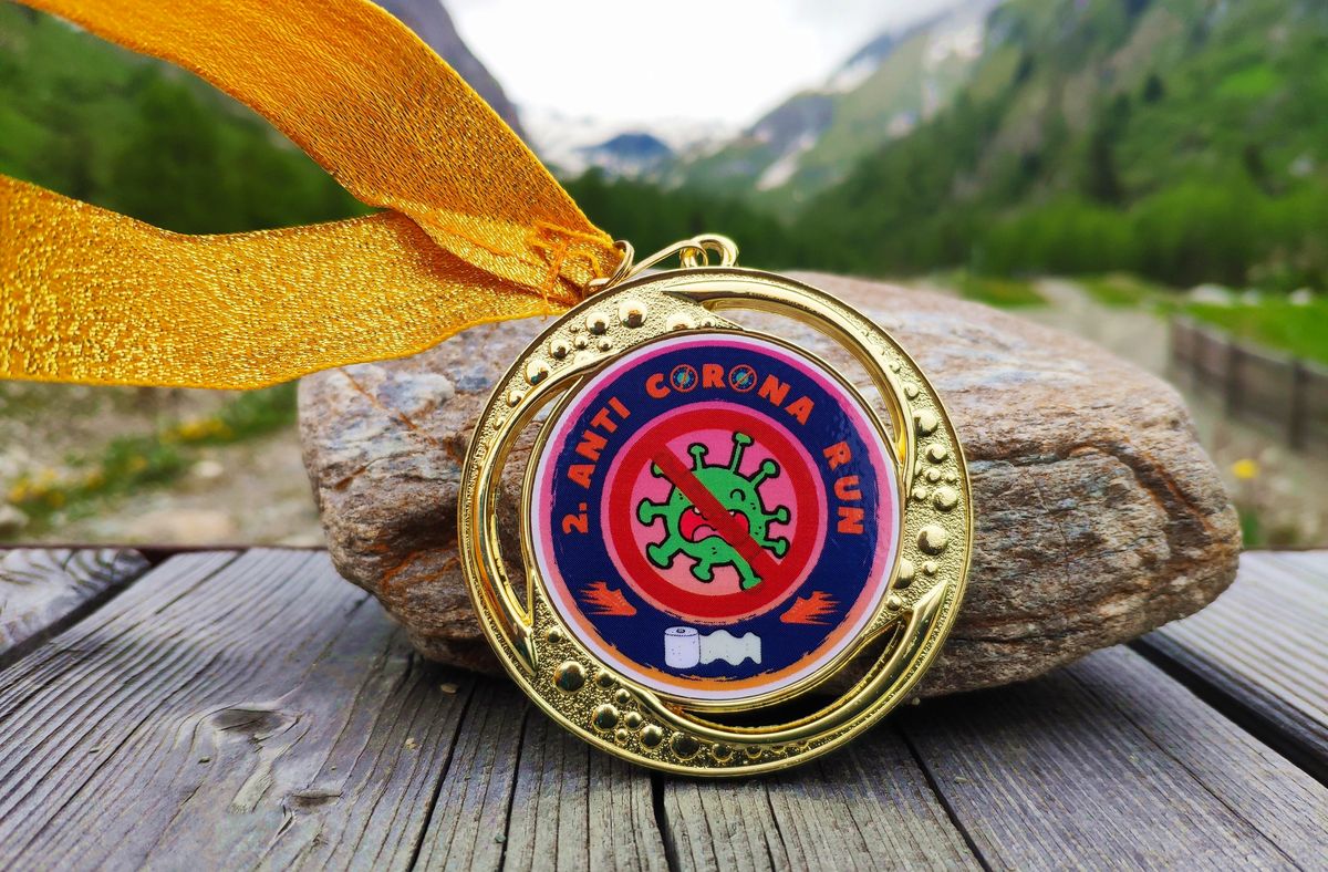 Anti Corona Run Medaille