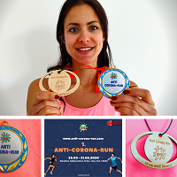 Anti Corona Run - Medaillen