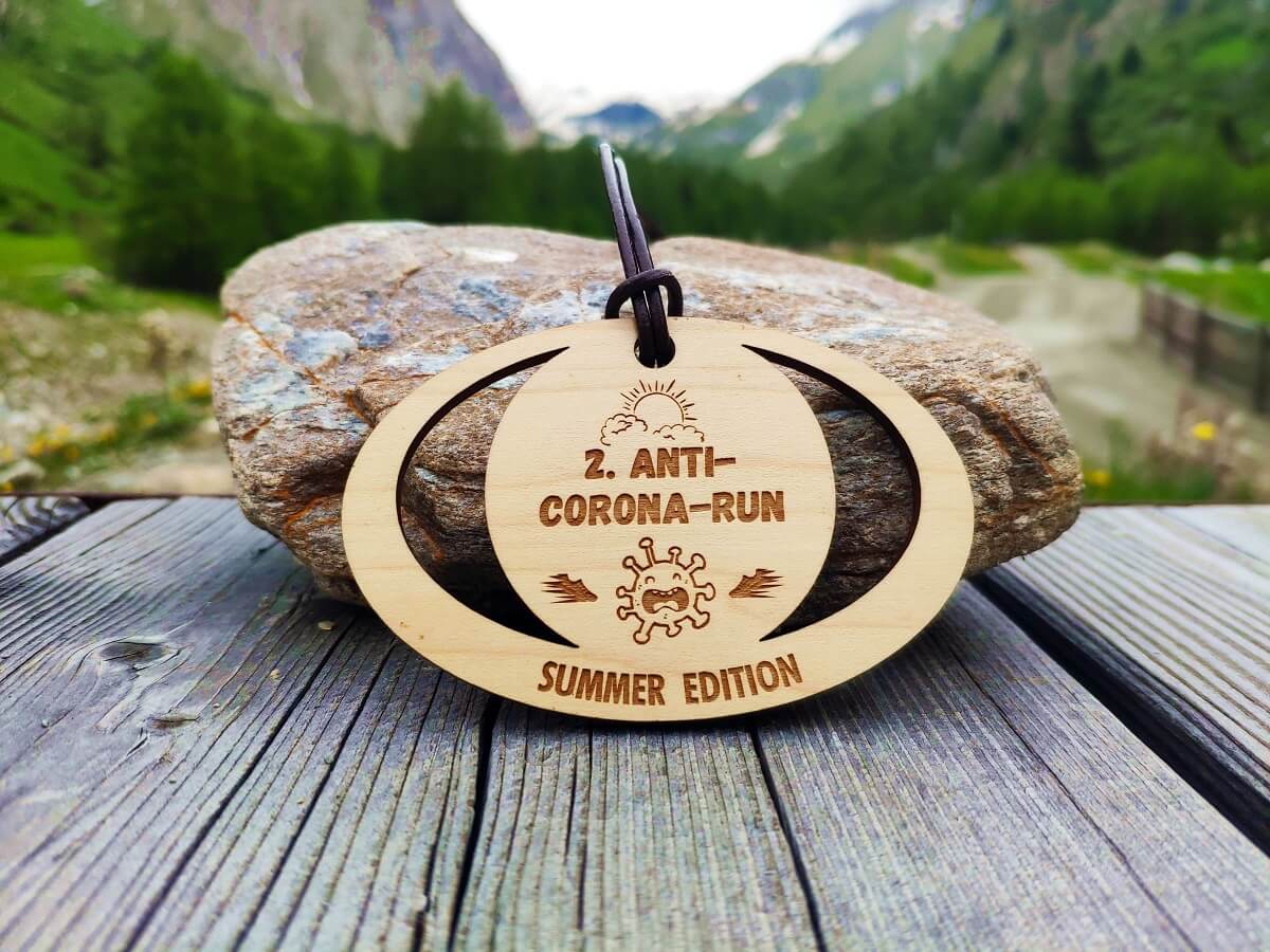 Anti Corona Run Medaille