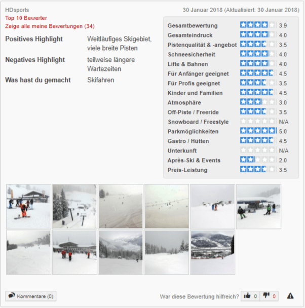 bewertung hochfuegen hochzillertal