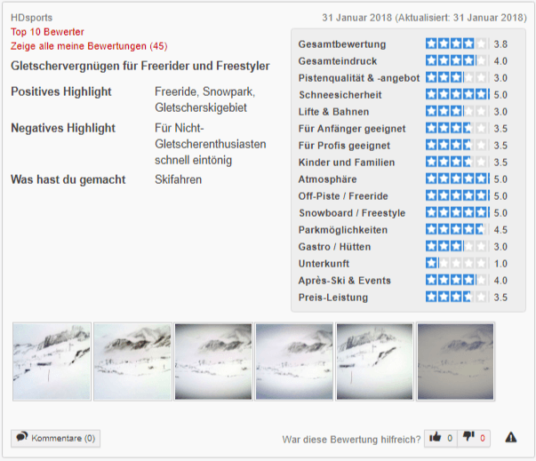 bewertung kitzsteinhorn