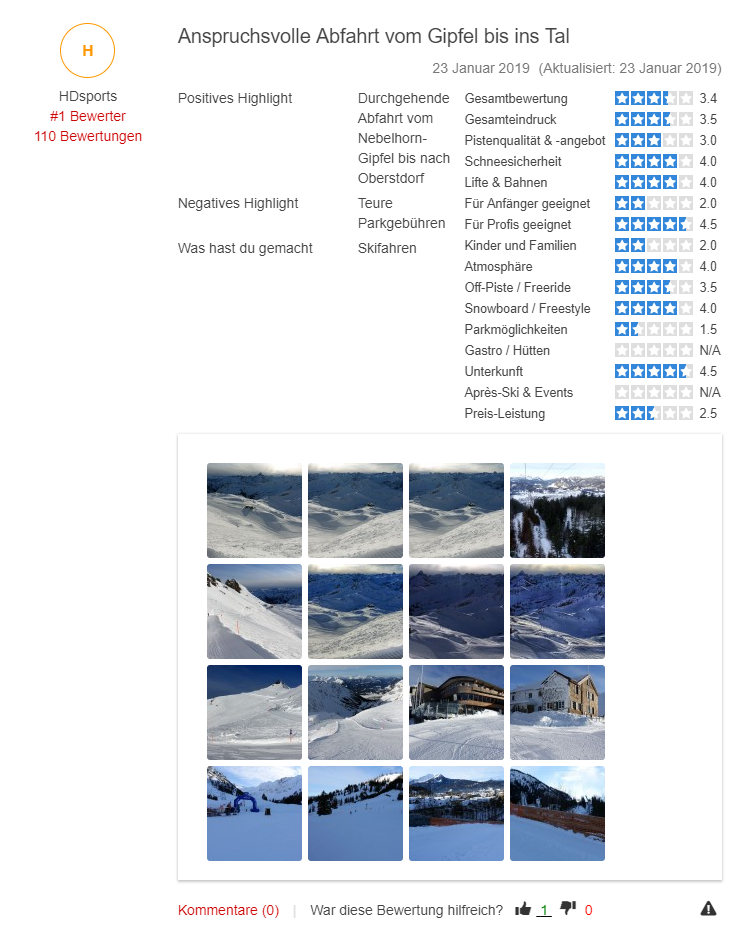 Skigebiet Nebelhorn