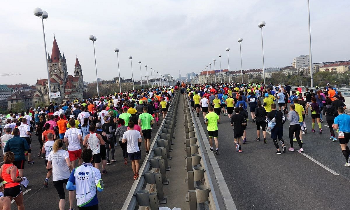 Läufer beim Vienna City Marathon