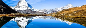 Die höchsten Berge in den Walliser Alpen