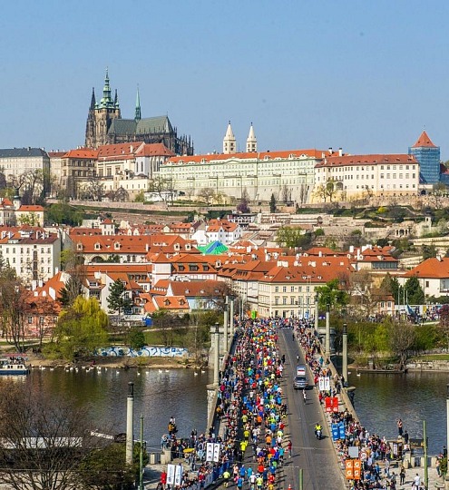 Prag Halbmarathon Strecke