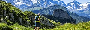 Ein Läufer beim Eiger Ultra Trail