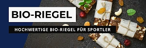 Vier verschieden Bio-Riegel