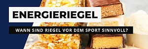 Energieriegel vor dem Sport