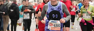 Ein Läufer beim Wien Marathon