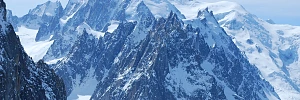 Die höchsten Berge in der Mont-Blanc-Gruppe