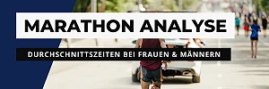 Marathon-Durchschnittszeiten bei Frauen und Männern