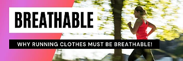 Breathable running clothes