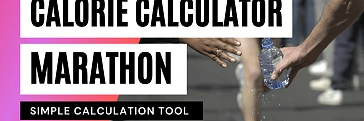 Calculate calorie consumption during marathon