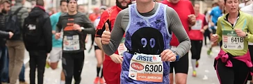 Ein Läufer beim Wien Marathon